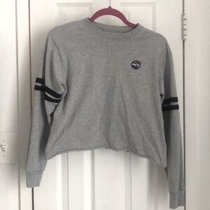 Long Sleeve Crop Top, Size Small